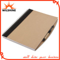 A4 Size Custom Kraft Paper Cover Spiral Notebook for Wholesale (SNB103)